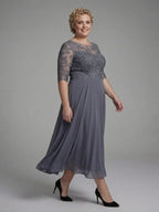 Mother of the Bride Lace Midi Dress