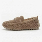Fuzzy Teddy Loafers Slip-On