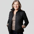 Women's Quilted Winter Jacket with Corduroy Collar