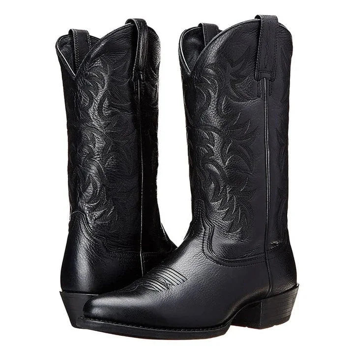 Embroidered Western Cowboy Boots