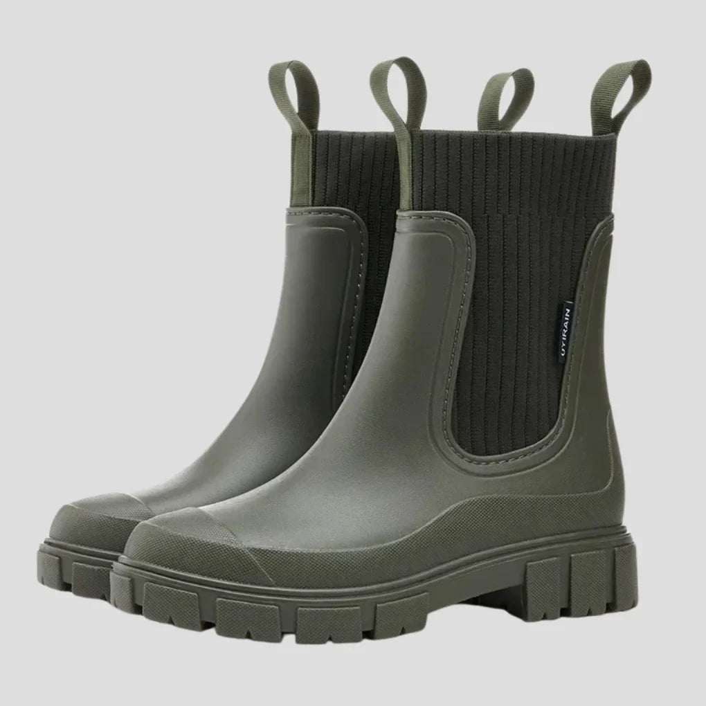Waterproof Chelsea Rain Boots with Non-Slip Sole