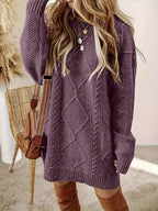 Cable Knit Sweater Dress