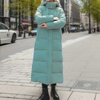 Women's Wool Blend Winter Coat with Hood