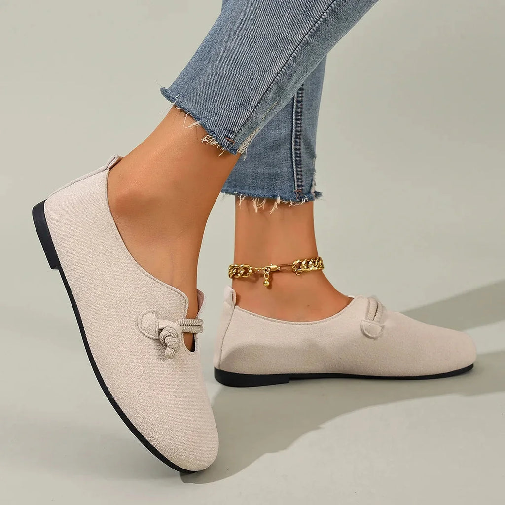 Round Toe Mary Jane Loafers