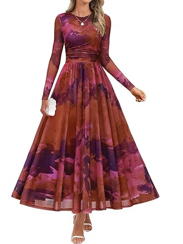 Long Sleeve Formal Maxi Dress