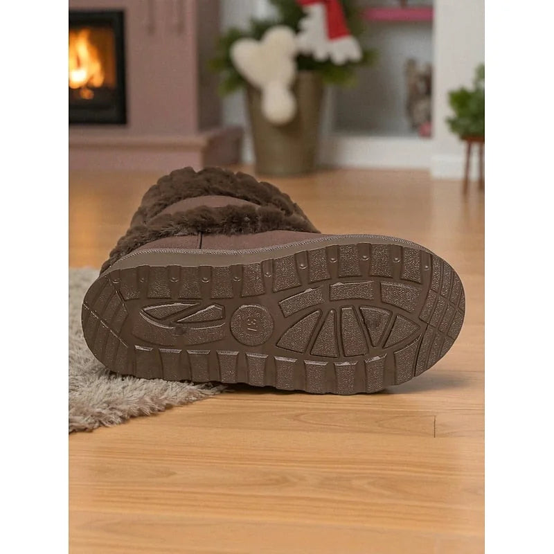 Plush Lined Ankle Snow Boots