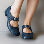 Mary Jane Pumps with Ankle Strap