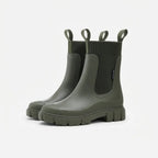 Chelsea Boots with Lug Sole and Pull Tabs