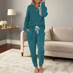 Henley Top and Jogger Lounge Set