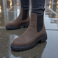 Wide-Fit Chelsea Boots with Stretch Panel
