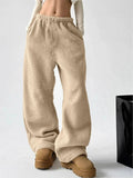 Soft and Cozy Relaxed Wide-Leg Fleece Pants