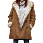 Women's Hooded Winter Coat with Fleece Lining