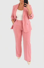 Two-Piece Blazer and Pant Suit Set