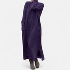 Mock Neck Maxi Knit Sweater Dress