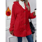 Women's Hooded Fleece Winter Jacket