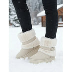 Plush Lined Ankle Snow Boots
