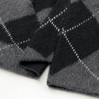 Argyle Knit Turtleneck and Skirt Set