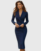 Double-Breasted Blazer Dress for Women