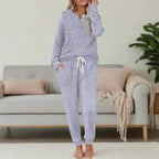 Henley Top and Jogger Lounge Set
