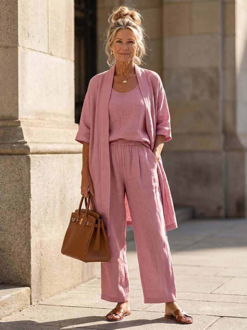 Marlowe | Women's Three-Piece Wide-Leg Set