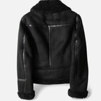 Sienna | Women's Suede Shearling Moto Jacket